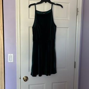Xl velvety green dress